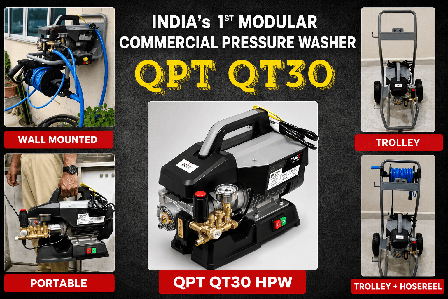QPT by STARQ QT-30 Super Pressure Commercial Washer 3000HPW 2
