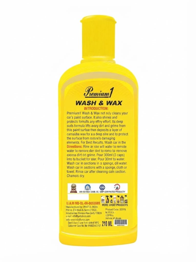 Wash & wax 200ml 2