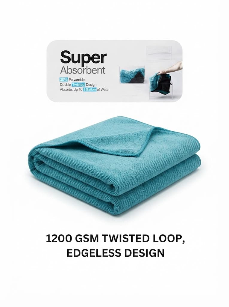 Microfiber Vehicle Washing Cloth (Pack Of 2, 1200) 5